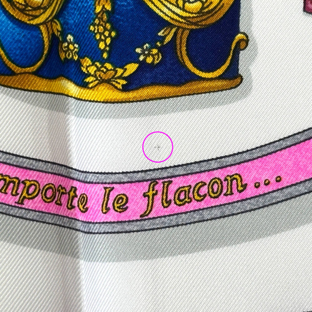 HERMES Blue Silk Scarf - Picture 11 of 12